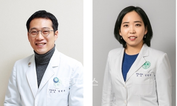 사진/ (좌)이대목동병원 구강악안면외과 김진우 교수 (우) 교정과 김민지 교수 